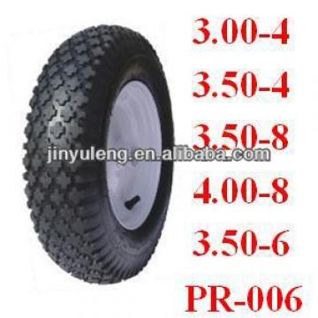 Pneumatic Rubber wheelbarrow tyre 10&quot;x3.50-4