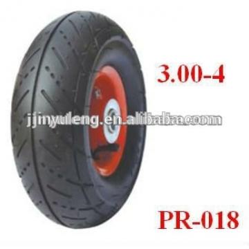 10&#39;&#39; pneumatic /rubber wheel barrow tire 3.00-4 truckle 3.50/4.10-4