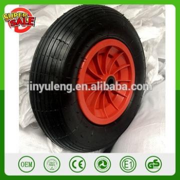 400-8 16 inch color pu solid foam wheel for wheelbarrow ,Plastic rim Farm machinery wheel,parts,accessories