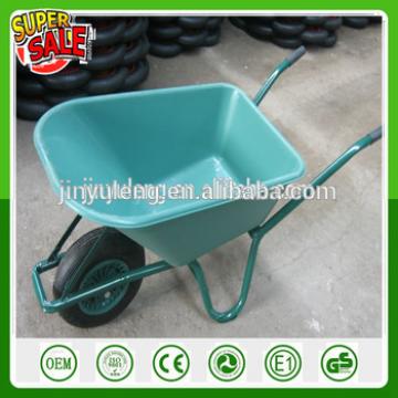 WB6414 Plastic tray cheap wheel barrow for garden farm wheelbarrows hand trolley gadern trolley