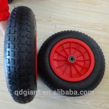 Pneumatic rubber wheel 3.25/3.00-8 with plastic rim and good bearing