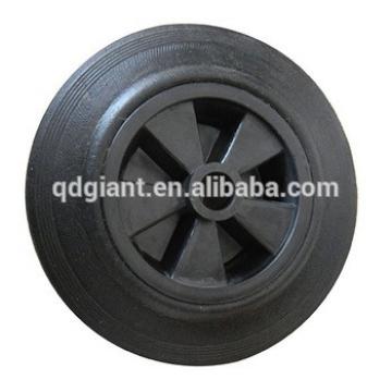 8inch rubber tread wheel with polypropylene core