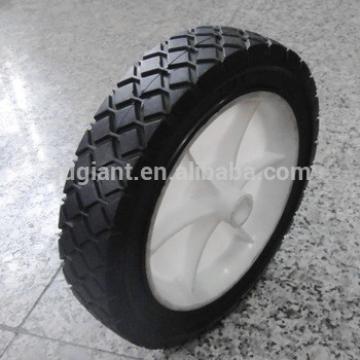 Hot selling 7 &amp; 8 inch solid plastic rim rubber wheels