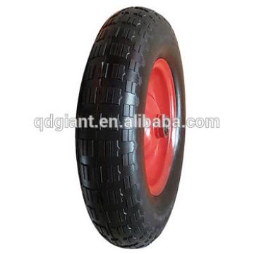 New pattern PU rubber wheel with steel rim