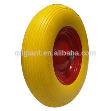 Portable varieties of 4.00-8 PU foam wheel for sale