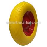 Durable colorful PU foam wheel made in China