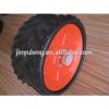 semi pneumatic rubber wheel 370x165 for lawn mover ,garden grass mover