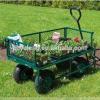Metal mesh garden tool cart