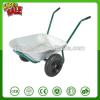 WB6211 Two wheels aluminium alloy trolley prower wheelbarrow double wheel trolley garden wheelbarrow dump wagon tool cart