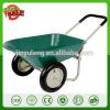 two wheels wheelbarrow double pneumatic wheel wheelbarrow 2 wheel trailer tool cart hand trololey concrete buggy