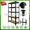 Easy assemble disassemble Single-sided Feature and Metallic Material pharmacy shelving MDF board metal storage rack shelf