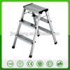 330-Pound Capacity Ultra Light Aluminum 3 Step ladder Platform Folding Stool Non Slip Safety Tread Space Saving Industrial Hom