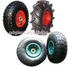 10&quot; Flat Air Free Replacement Tires For Hand Truck Dolly Cart Wheel 3.50-4