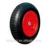Wheel barrow wheel with plastic rim 3.50-8 bend valve or straight valve