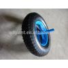 16 inch portable pneumatic wheel for wheelbarrow with a long axle #1 small image