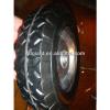 factory trolley metal rim ball bearing solid wheel 8*1.75