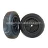 6 inch plastic rim small solid rubber wheel