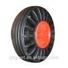 10&quot;x3&quot; cheap hot sale red plastic rim solid rubber wheels