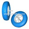 16inch Blue Color Cross Pattern Flat Free Tire For Wheelbarrow