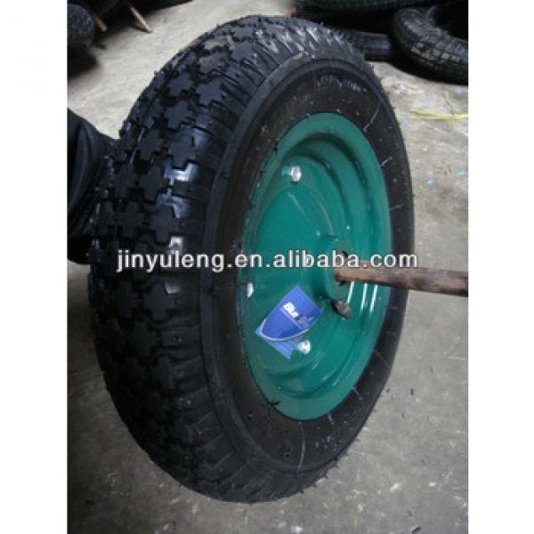 16x400-8 inflatable wheels for wheel barrow / hand trolley/ hand cart #1 image