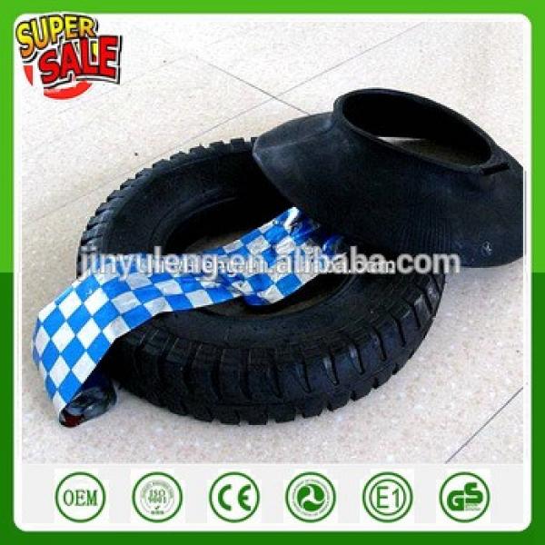 3.50-8 /400-8,lug pattern wheelbarrow tyre&amp;tube , light materials handling equipment wheel barrow tires #1 image