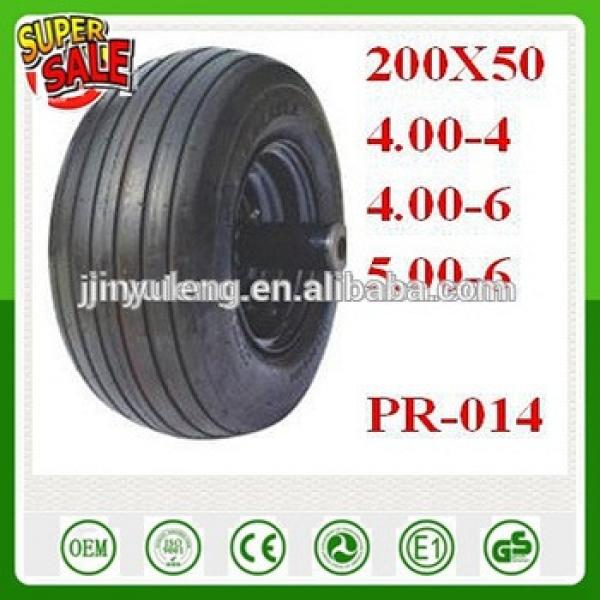 10&#39;&#39;,13&#39;&#39; 16&#39;&#39; pneumatic wheels wheelbarrow tire 4.00-4/4.00-6/5.00-6/200X50 #1 image