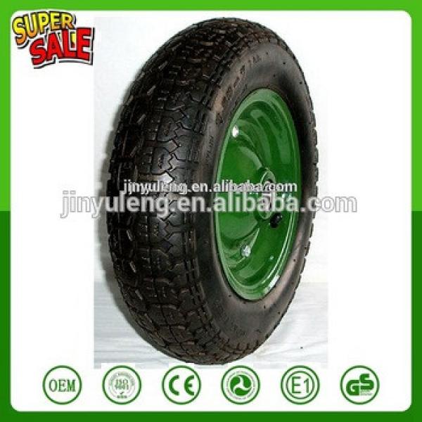 328/350-8 400-8 trolley ,wheelbarrow parts , inflatable rubber wheel , pneumatic wheelcan use for mower #1 image