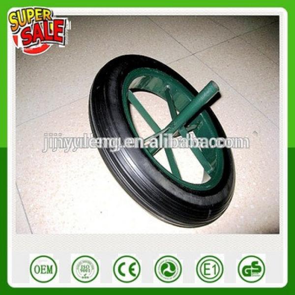 13 14 inch Wholesale retail power stone solid rubber wheel for wheelbarrow #1 image
