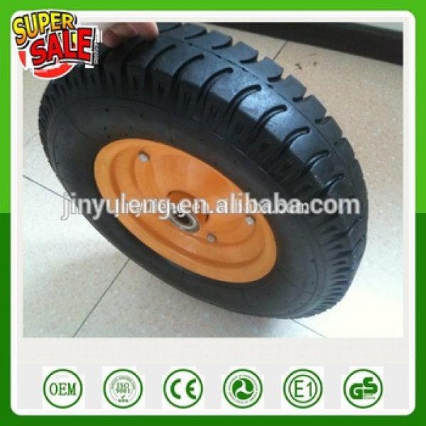 16 inch 4.00-8 Lug pattern Pneumatic wheelbarrow wheel , rubber wheel ,wheelbarrow parts #1 image