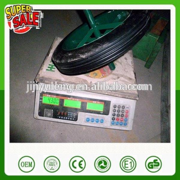 14*4/13*3 inch power solid rubbe wheel for wheelbarrow Middle East market #1 image
