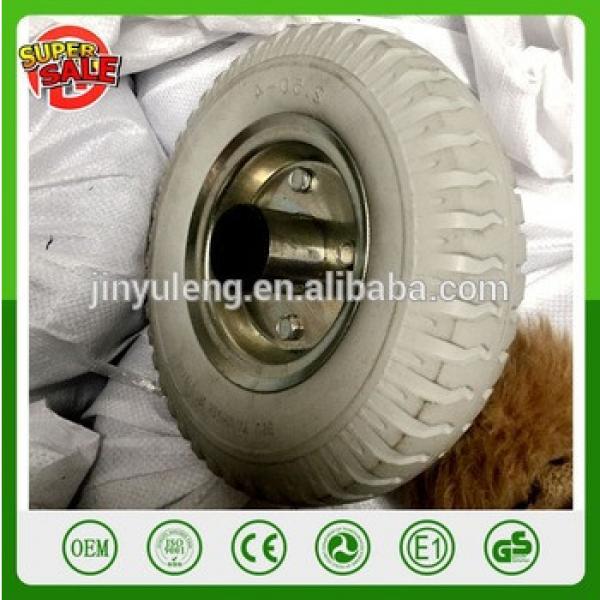 3.00-4 2.50-4 4.00-8 3.50-8 12 inch Green pu foam wheels solid wheel for trolley hand truck caster too cart #1 image