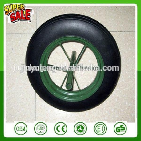13*3 prevent puncture Solid rubber wheel wheelbarrow wheel Construction site, the mining area wheel #1 image