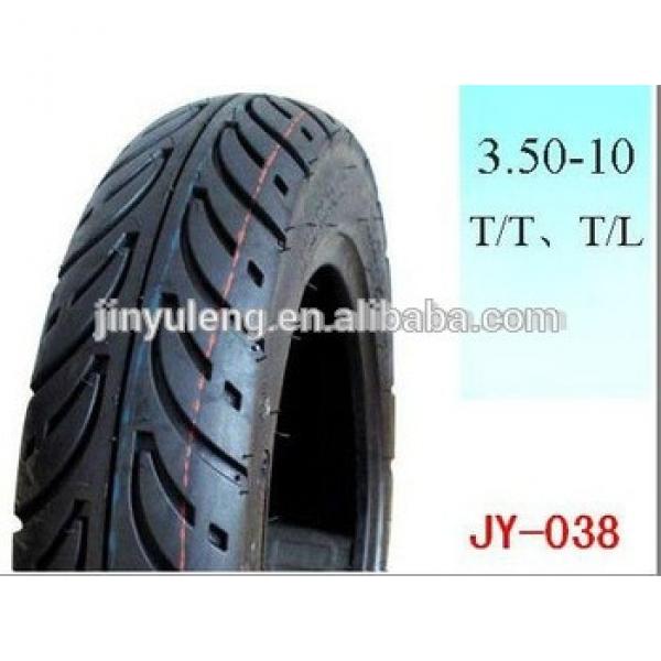 tube and tubless 3.50-10 hight quality street scooters motorcycle tire #1 image