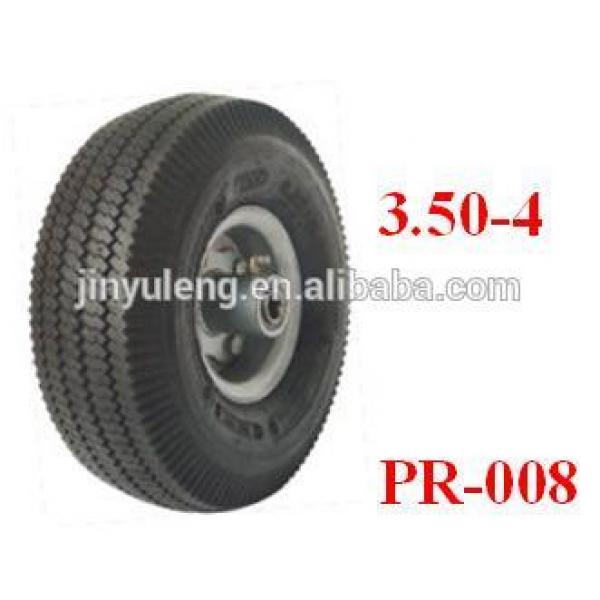 10x3.50-4 pneumatic rubber wheels for hand trolley/ wheel barrow #1 image
