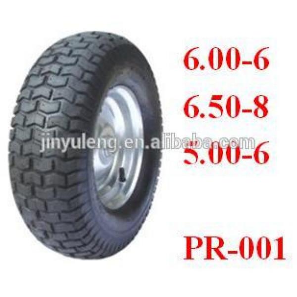 16x650-8 pneumatic rubber wheels for duty wheelbarrow/ construction #1 image