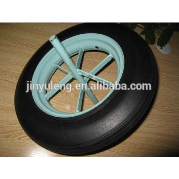14inch 350-8solid rubber wheels for wheelbarrow made in china #1 image