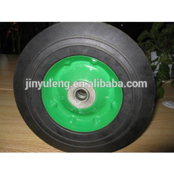 10x2.75 solid rubber wheel for duty wheel barrow/ heavy machine #1 image