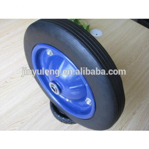 13x3 solid rubber wheels for construction duty wheel barrow #1 image