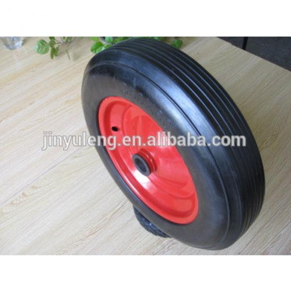 14inch 350x80 solid rubber wheels for heavy duty trailer / industry machine #1 image