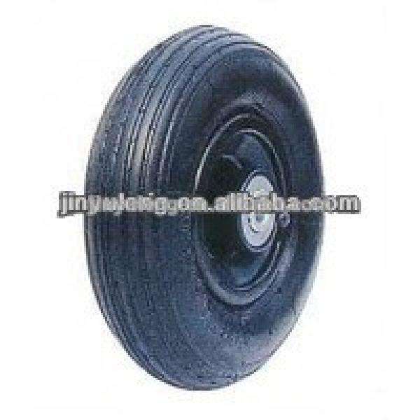 200x50 pneumatic rubber wheel flat free wheel for wheelbarrow / hand trolley/ trailer/wagon #1 image