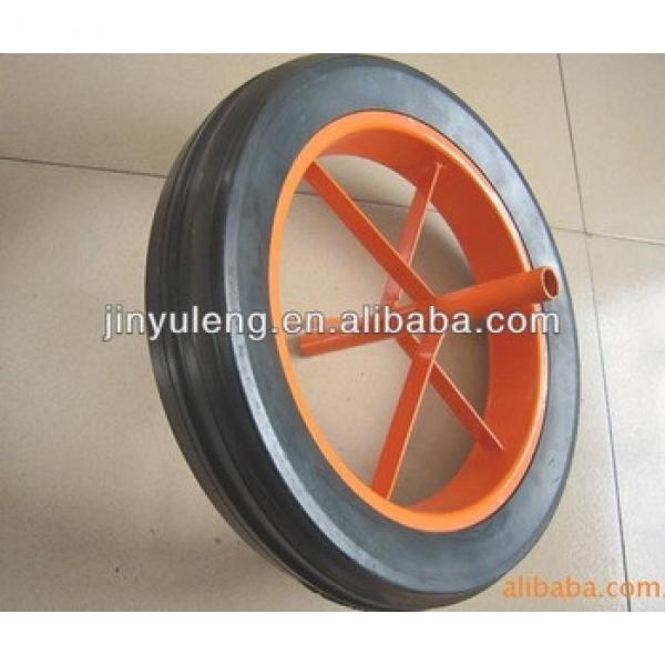 solid rubber spoke wheel 14x4 #1 image