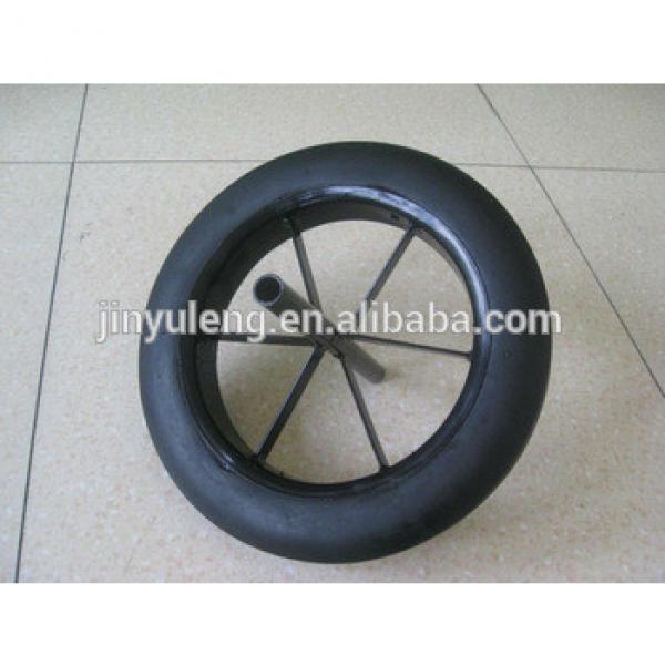 13x3 solid rubber wheel for wheelbarrow use #1 image