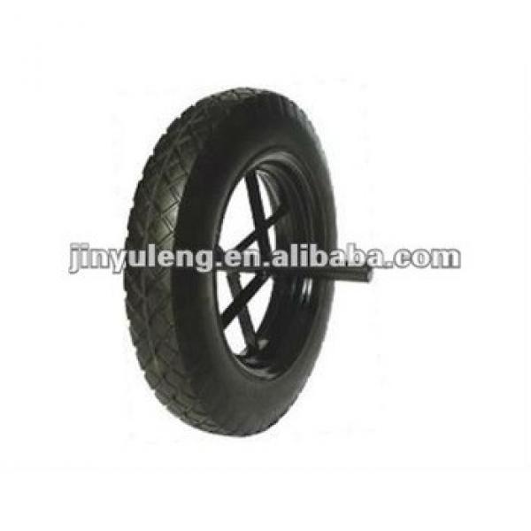 14X3.5 solid rubber wheel #1 image