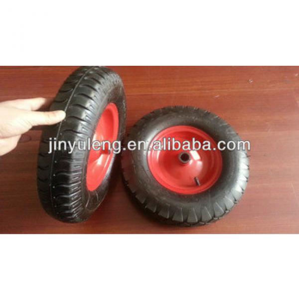 4.80-/4.00-8 rubber wheel /pneumatic wheel ,for wheel barrow ,handcart,trolley ,lug pattern #1 image