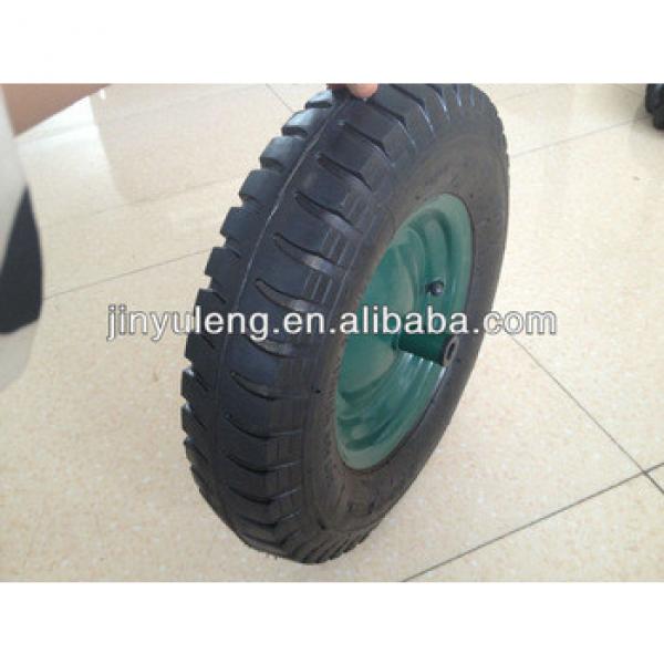 4.00-8 lug pattern rubber wheel , pneumatic wheel for wheel barrow #1 image