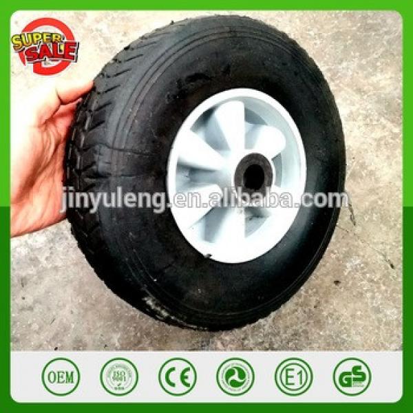 10&#39;&#39; 2.5 &#39;&#39; solid rubbr osed tire wheel wastebin wheel round solid tyres plastic rim trailer dolly trolley tool cart truckwheel #1 image