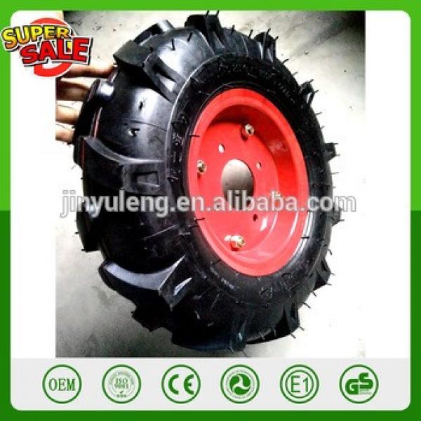 16&#39;&#39; 4.00-8 pneumatic rubber wheel air wheel mini-tiller Tillers JS-GZ Mini tiller micro-cultivator tractor wheel #1 image