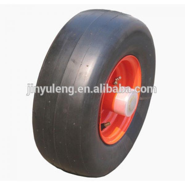 11 x4.00-5 semi pneumatic rubber tire with smooth tread for residential and commercial mowers #1 image