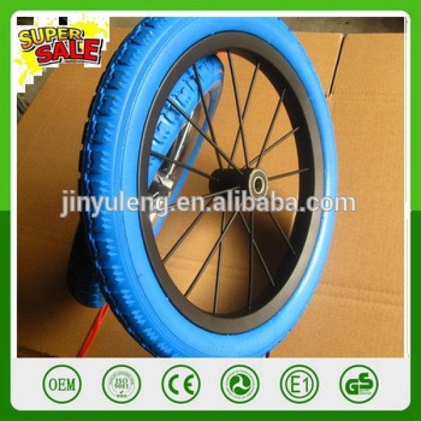 12/14 inches puncture proof alloy PU foam child bicycle wheel kid bike wheel Baby carrier wheel solid wheel #1 image