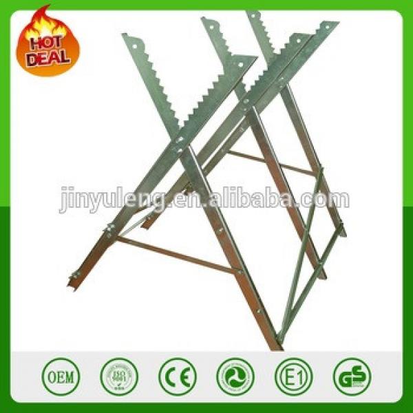 METAL steel Adjustable wood CHAINSAW Heavy Duty Sawhorse Log Saw Horse with Serrated Grip #1 image